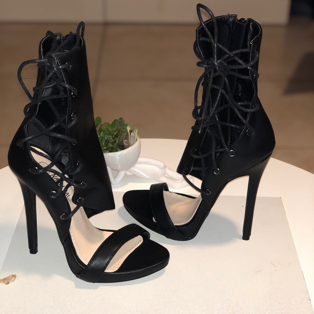 Sexy nasty gal heels with lace